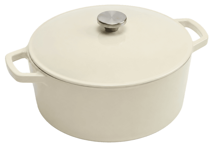White Round Casserole — White