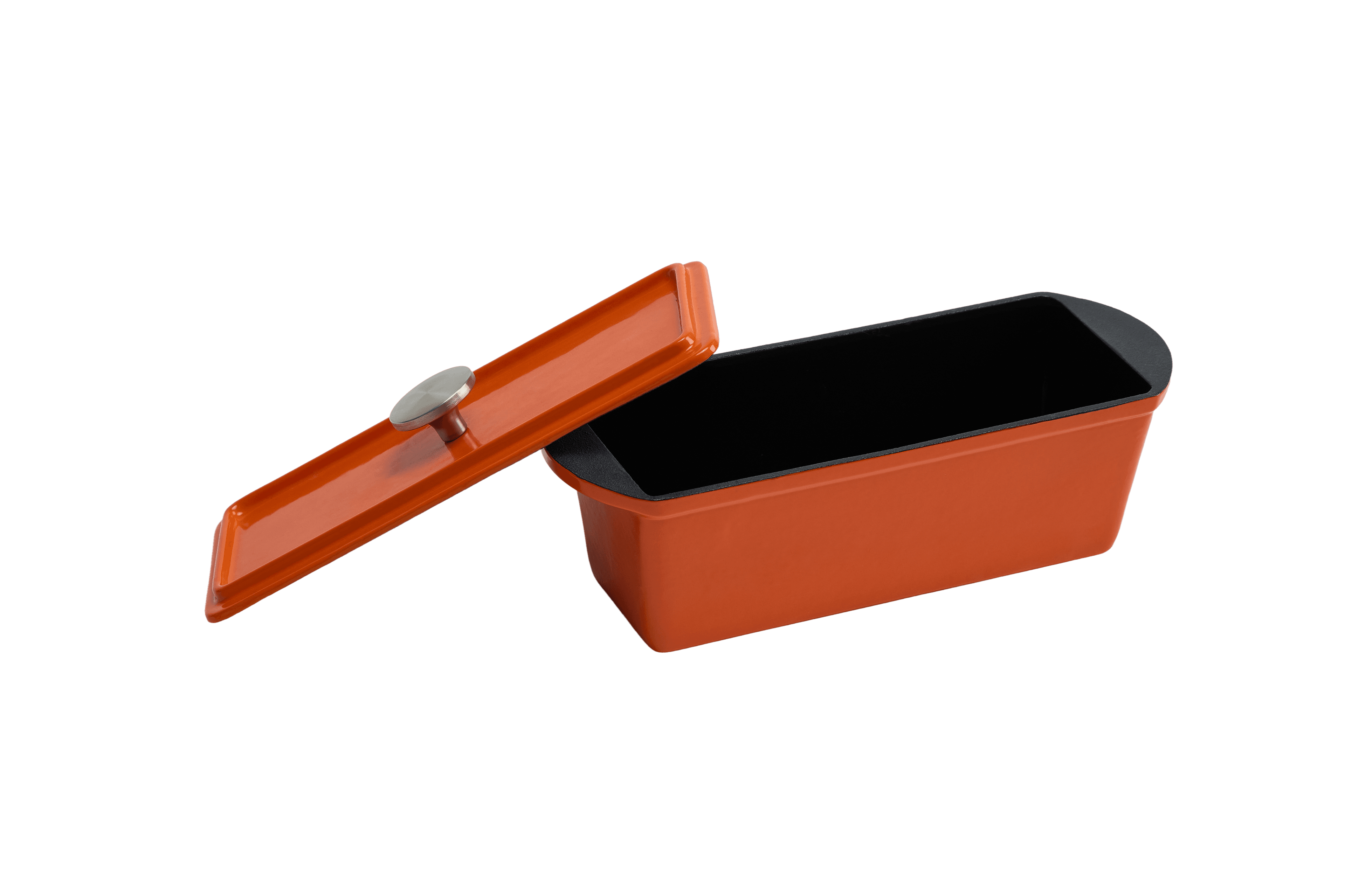 Cast Iron Bread Pot — Orange