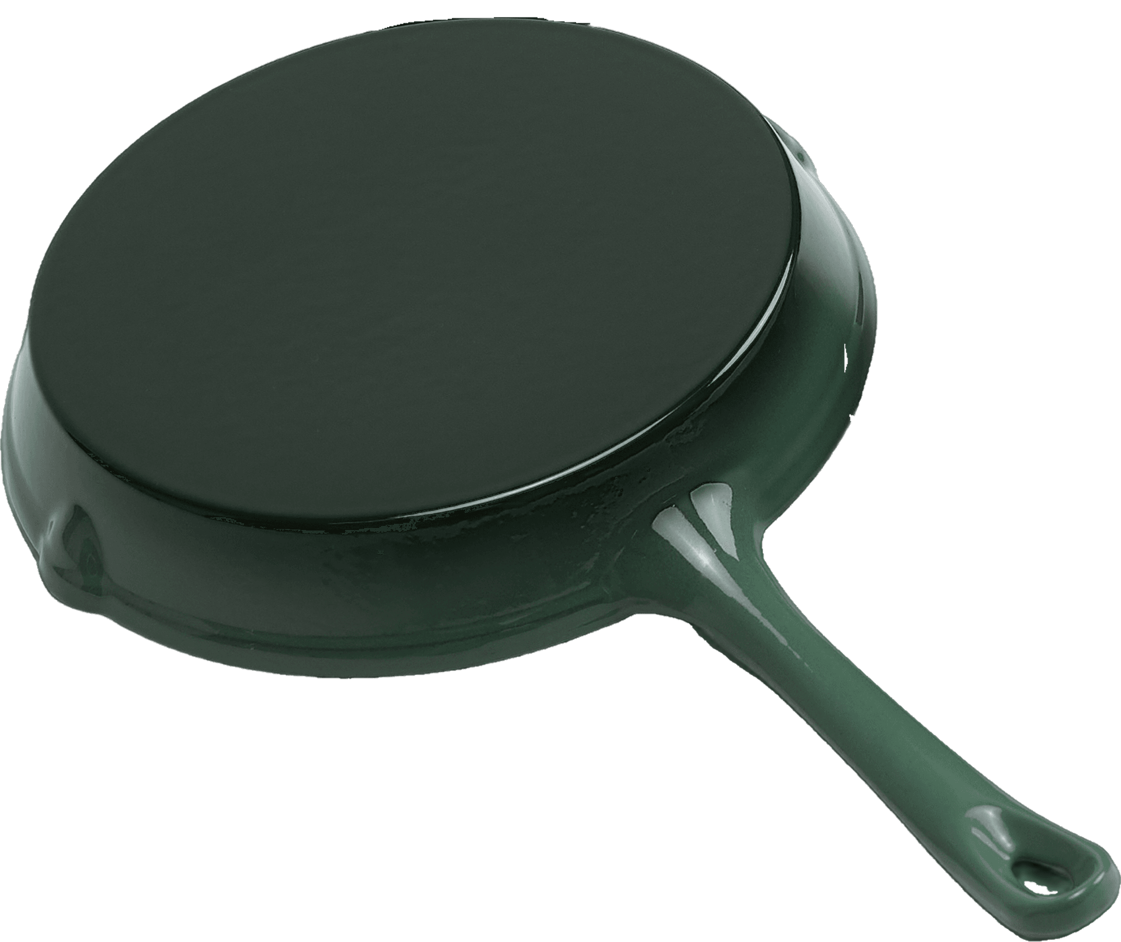 Cast Iron Frying Pan — Green