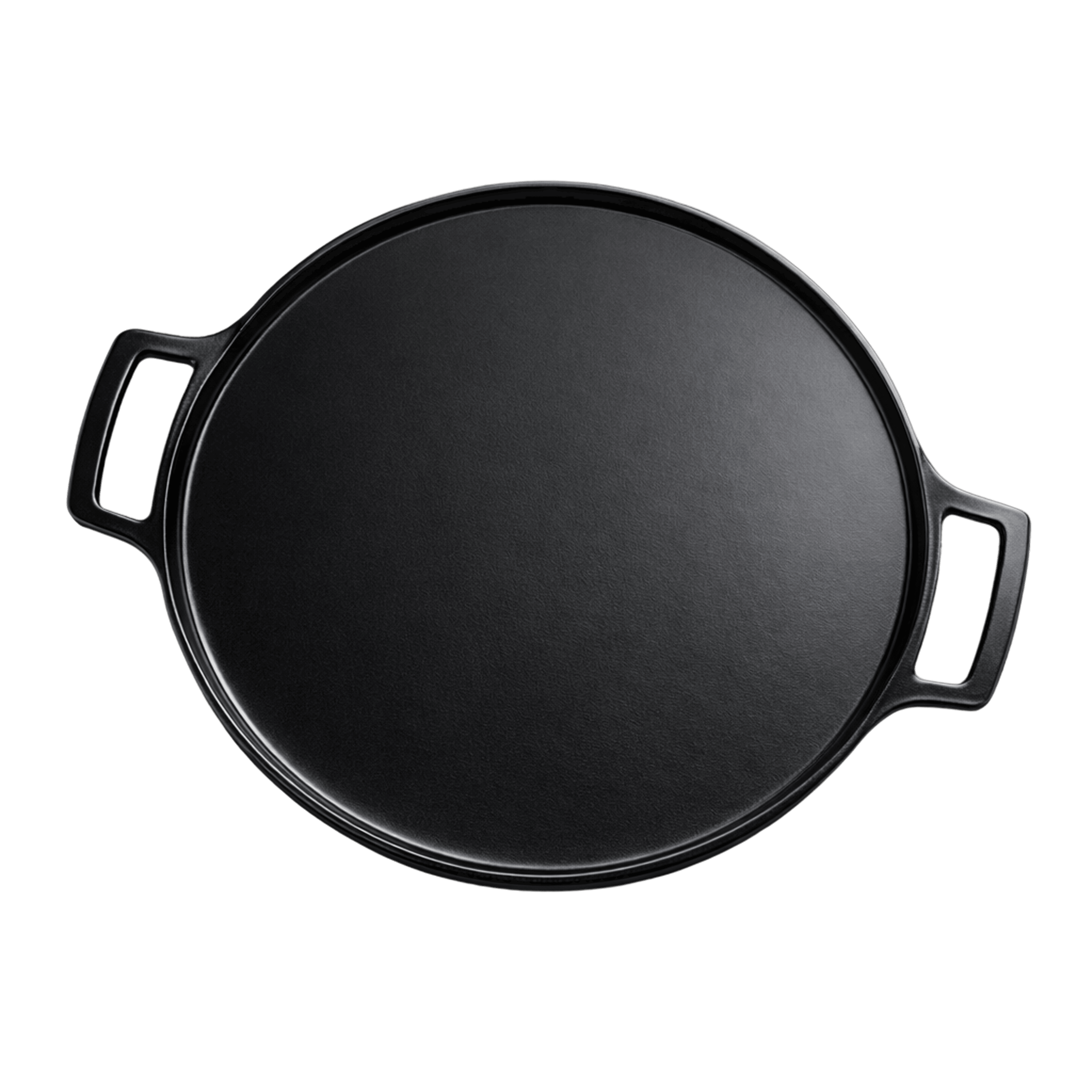Cast Iron Pizza Pan — Glossy Black